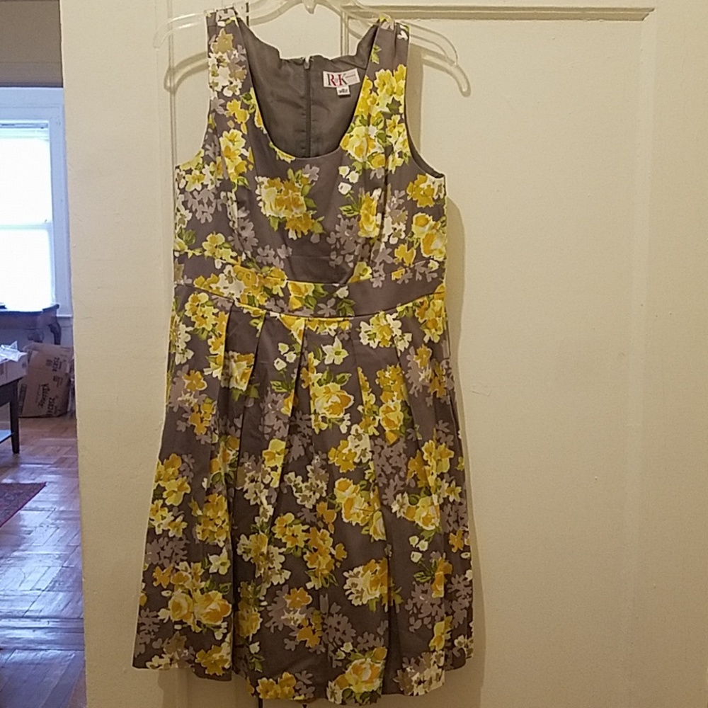 Pretty Floral A-Line Dress